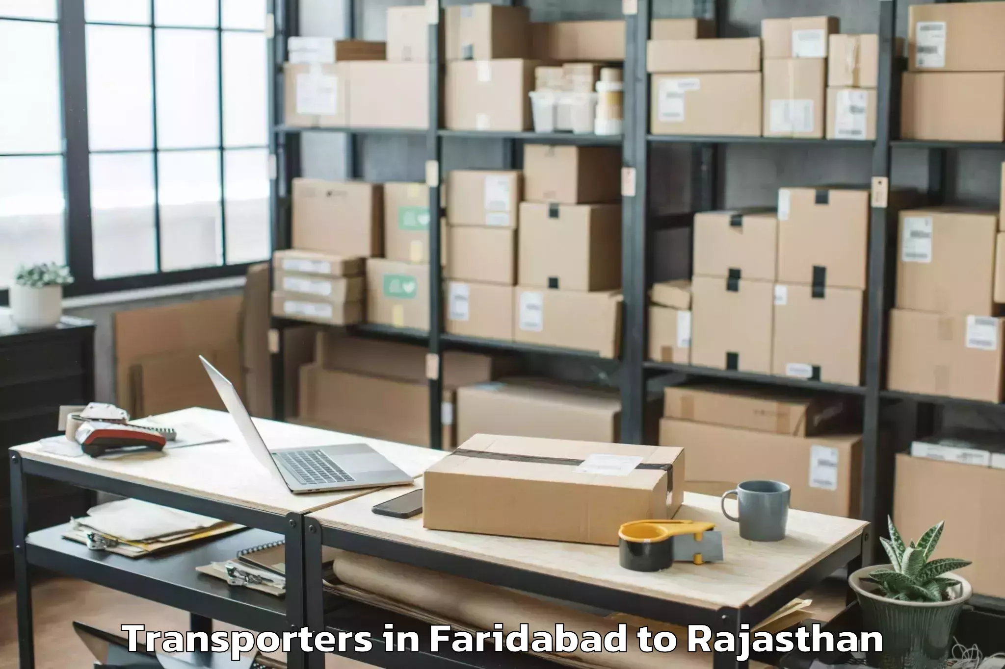 Reliable Faridabad to Ratangarh Churu Transporters